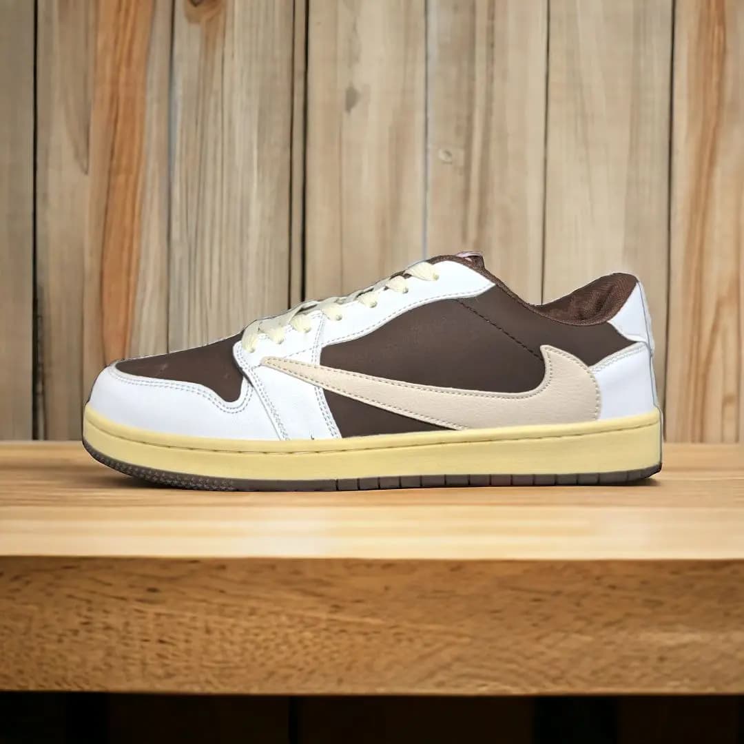 Air Jordan 1 Travis Scott || Low Neck || Color - White & Brown || Grade – OEM