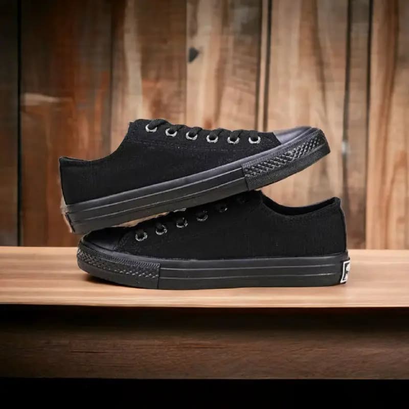 All Star Converse || Color – Black || Low Neck || Grade – OEM