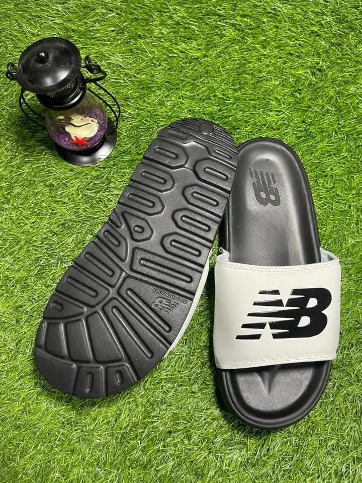 New Balance Slides || Color - Black & White || Imported