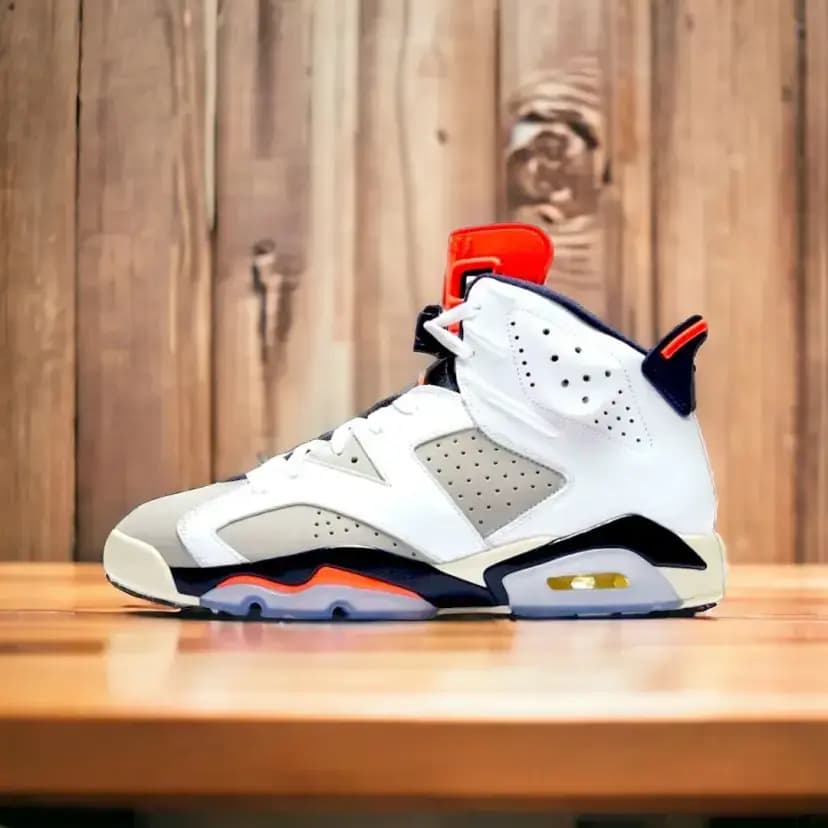 Air Jordan 6 || Color - White & Ash || Grade – OEM